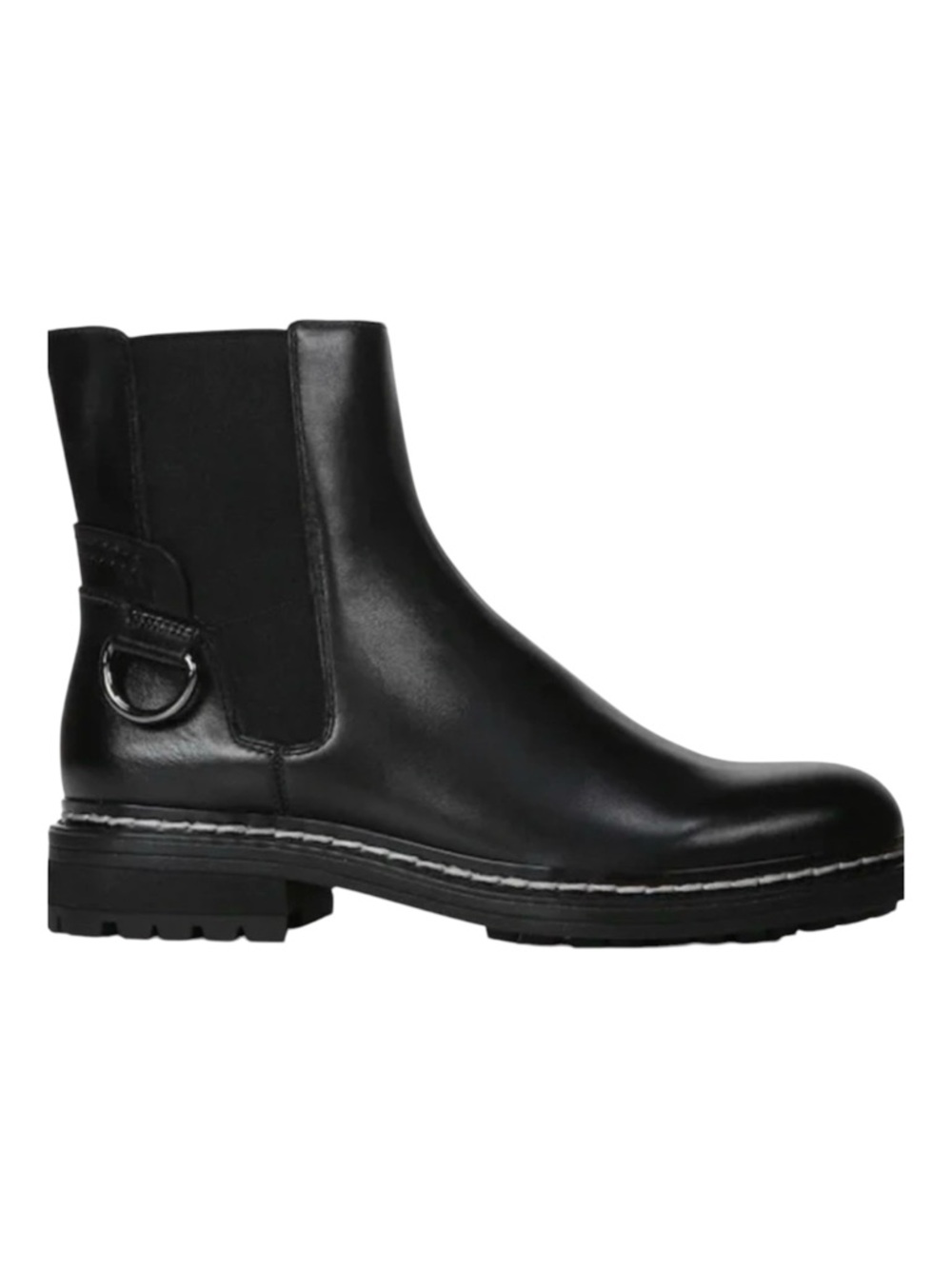 Franco Sarto Seri Black LeatherAnkle Booties